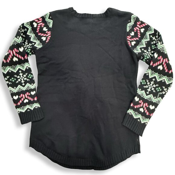 Joyland Christmas Sweater Womens XL 3D Ornaments Santa Tinsel Sequins Tree Bows - Picture 3 of 9